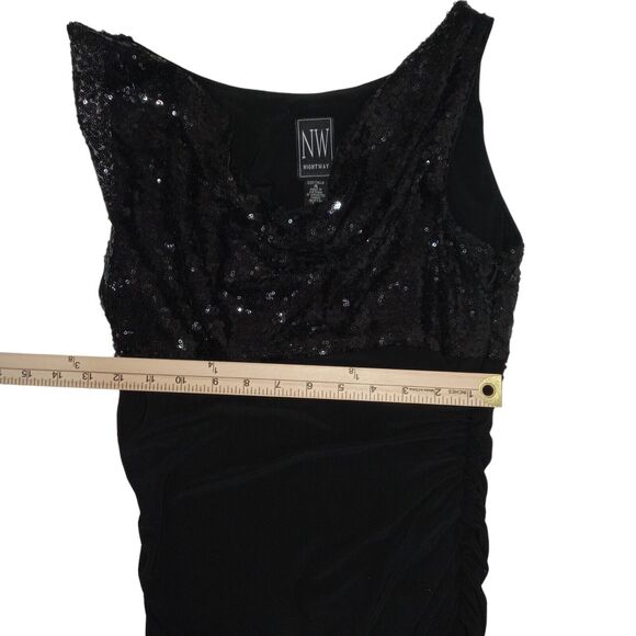 Night Way Collections RN 53048 Black Gown Size 4 - Picture 5 of 8